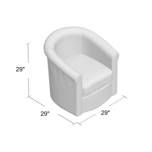 Winston Porter Pinehill 29'' Wide Swivel Barrel Chair & Reviews Wayfair